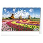 Stolový kalendár 2026 Svet