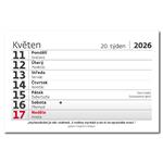 Stolový kalendár 2026 - Týždenný "S" s citátmi