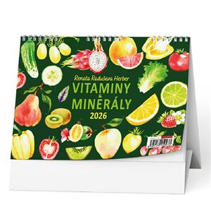Stolový kalendár 2026 Vitamíny a minerály Renaty Raduše Herber