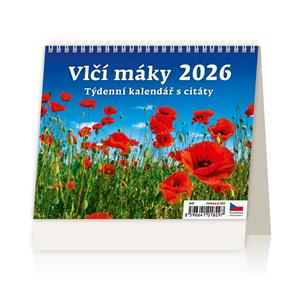 Stolový kalendár 2026 - Vlčie maky