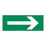 STRZAŁKA W PRAWO, płyta PVC 1 mm 210x80 mm