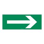 STRZAŁKA W PRAWO, płyta PVC 2 mm z dziurkami, 210x80 mm