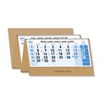 Štvormesačný kalendár Kvatro Kraft skládaný český so špirálou 2027 - modrý