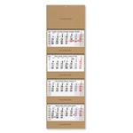 Štvormesačný kalendár Kvatro Kraft skládaný český so špirálou 2027 - sivý