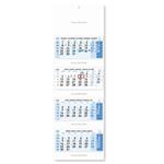 Štvormesačný kalendár Kvatro skládaný český 2026 - modrý