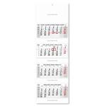 Štvormesačný kalendár Kvatro skládaný český 2026 - sivý