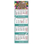 Štvormesačný kalendár Kvatro skládaný český so špirálou 2027 - sivý