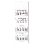 Štvormesačný kalendár Kvatro skládaný slovenský 2026 - sivý