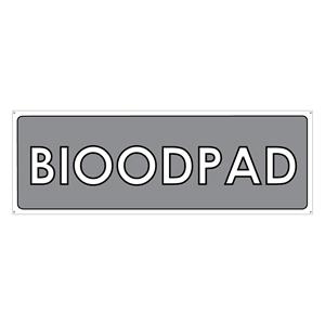 TŘÍDĚNÝ ODPAD - BIOODPAD, plast 2 mm s dírkami 290x100 mm
