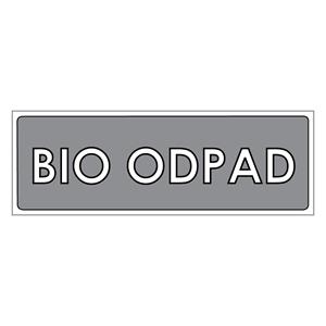 Triedený odpad-Bioodpad,plast 2mm,290x100mm