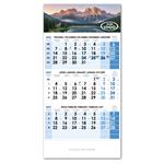 Trojmesačný kalendár Trio český 2027 - modrý