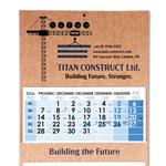 Trojmesačný kalendár Trio Kraft skládaný český 2027 - modrý