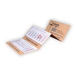 Trojmesačný kalendár Trio Kraft skládaný český 2027 - modrý