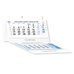 Trojmesačný kalendár Trio skládaný český 2026 - modrý