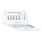 Trojmesačný kalendár Trio skládaný český so špirálou 2027 - modrý