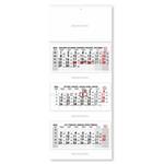 Trojmesačný kalendár Trio skládaný polský 2026 - sivý