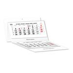 Trojmesačný kalendár Trio skládaný polský so špirálou 2026 - sivý