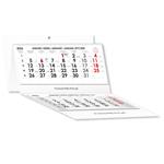 Trojmesačný kalendár Trio skládaný slovenský so špirálou 2026 - sivý