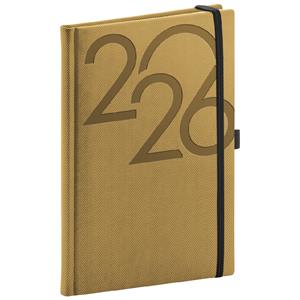 Týždenný diár 2026 A5 Ajax - zlatá