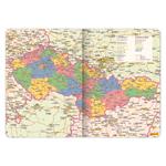 Týždenný diár 2026 A5 Twill - modro-zlatá