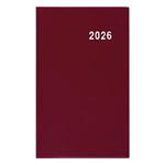 Týždenný diár 2026 Gustav PVC vreckový - bordó