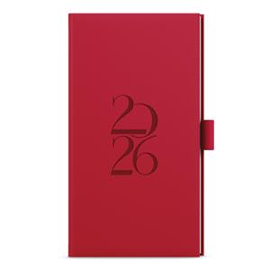 Týždenný diár 2026 Jakub Deny vreckový - červená