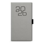 Týždenný diár 2026 Jakub Fabric vreckový - šedá