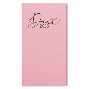 Týždenný diár 2026 Jakub Lamino Pastel vreckový - ružová