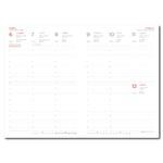 Týždenný diár 2026 Kastor B5 - hnedá