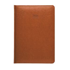 Týždenný diár 2026 Kastor B5 - hnedá