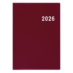 Týždenný diár 2026 Ladislav PVC vreckový - bordó