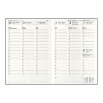 Týždenný diár 2026 Oskar Wood A5 - hnedá