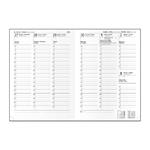 Týždenný diár 2026 Tomáš Vivella A4 - bordó