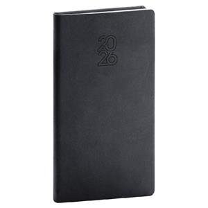 Týždenný diár 2026 vreckový Aprint - čierna