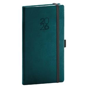 Týždenný diár 2026 vreckový Aprint Top - petrolejová