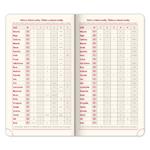 Týždenný diár 2026 vreckový Diamante - čierna