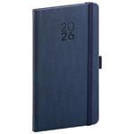 Týždenný diár 2026 vreckový Diamante - modrá