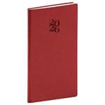 Týždenný diár 2026 vreckový Essenza - čerešňa