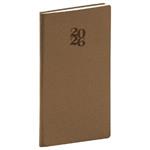 Týždenný diár 2026 vreckový Essenza - oriešok