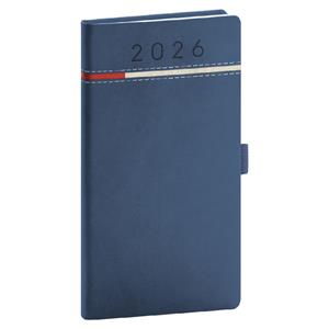 Týždenný diár 2026 vreckový Tomy - modro-červená