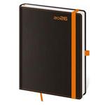 Týždenný diár A5 2026 Black Orange