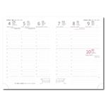 Týždenný diár A5 2026 Flip - čierno/petrolejová