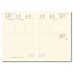 Týždenný diár A5 2026 Memory s gumičkou - biela