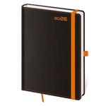Týždenný diár B6 2026 Black Orange