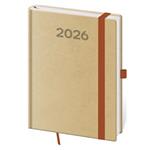 Týždenný diár B6 2026 Print Pop - cappuccino