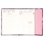 Týždenný magnetický diár 2026 A5 Fialová kvety