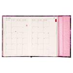 Týždenný magnetický diár 2026 B6 Fialová kvety