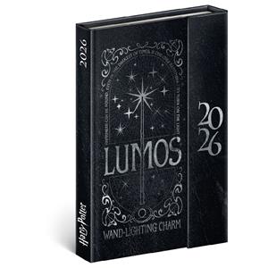 Týždenný magnetický diár 2026 B6 Harry Potter - Lumos