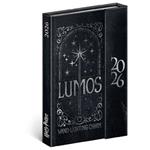 Týždenný magnetický diár 2026 B6 Harry Potter - Lumos