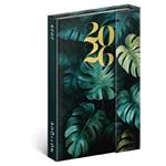 Týždenný magnetický diár 2026 B6 Monstera